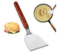 Set de spatules professionnelles pour fer à repasser, grattoir et aileron à crêpes - Outil d'épandeur de crêpe robuste et sûr | Palme à crêpes efficace avec poignée amovible