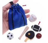 Set de Sports Miniatures, Accessoires De Décoration pour Maison Miniature Et Collection, Jouet d'apprentissage pour Filles Garçons