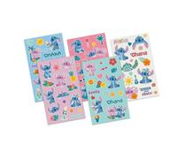 Set de Stickers - LILO ET STITCH - Stitch & Angel - Lot de 5 planches - Multicolore - 29,5 x 21 cm