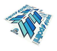 Set de stickers POLINI réplique A2 pour les surfaces clairs