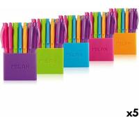 Set de stylos à bille Milan P1 Touch Multicolore 1 mm (5 pièces)