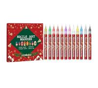 Set de stylos vernis gel | pointe fine résistante aux bavures | marqueurs pour vernis à ongles gel pour salon, étude, maison et pour passionnées, femmes, professionnels de les jours