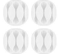 Set de supports de câble Goobay 70373 blanc autocollant 4 pc(s)