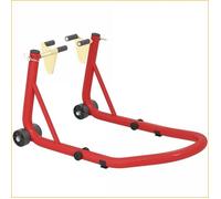 Set de supports moto avant/arrière - HOMCOM - Lève-moto 544 kg acier - Rouge
