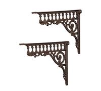 Set de supports muraux d'angle en fonte Andalucia style antique