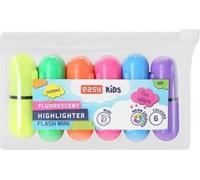 Set de surligneurs EASY Kids FLASH MINI avec parfum, rond, 6 couleurs