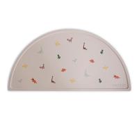 Mushie Set de Table pour Assiette | Silicone et Antidérapante | sans BPA | Accessoires pour Bébé, Jeunes Enfants Garçons et Filles | Matériel Durable & de Haute Qualité | Dinausors