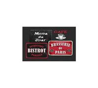 Douceur d'Intérieur Set de Table 28,5 x 43,5 cm pvc imprimé au bistrot