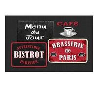 set de table 28.5 x 43.5 cm pvc imprime au bistrot Décorline Imprimé G