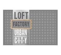 set de table 28.5 x 44 cm polypropylene opaque loft urbain Douceur d'Intérieur Gris G