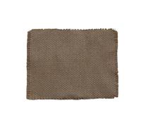 Set de Table 30X40, Set de Table Marron Lot de 2 Tissu Tissé Uni avec Pompons Ramie sous Assiette