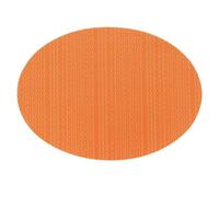 Set de Table Automne Orange, Placemats for Dining Table Lot de 2 Ovale de Couleur Unie Vinyle Polyester sous Assiette 45x32.5cm