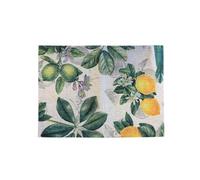 Set de table beige en polylin enduit - citrons verts