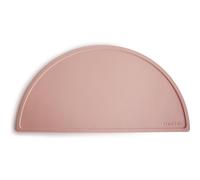 Mushie Set de table pour bébé – Silicone antidérapant sans BPA – Blush