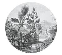 Set de Table Colonial - Vinyle - Noir et Blanc - 45x30 cm - Atmosphera créateur d'intérieur