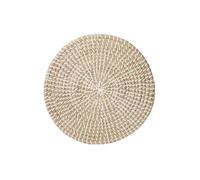 Set de Table Déco en Osier ""Vannerie"" 35cm Blanc