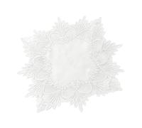 Set de Table découpé festonné avec, Cloud Leaves, A | Tissu de couverture en Polyester avec découpe florale festonnée, pour salle à manger, thé, de maison