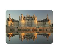 Set de Table Dessous en Caoutchouc Chateau de Chambord Vue Frontale Renaissance France - Grand Format 39,5 x 28,5 cm