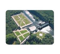 Set de Table Dessous en Caoutchouc Chateau de Chenonceau Renaissance Chateau de La Loire - Grand Format 39,5 x 28,5 cm
