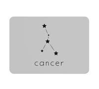Set de Table Dessous en Caoutchouc Gris - Cancer Etoile Signe Astrologie Constellation Minimaliste - Grand Format 39,5 x 28,5 cm