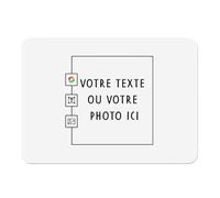 Set de Table Dessous en Caoutchouc Personnalisable Personnalisé avec Votre et Image et Votre Texte - Grand Format 39,5 x 28,5 cm