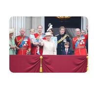 Set de Table Dessous en Caoutchouc Reine Elisabeth II Famille Royal 2019 Reine d'Angleterre Philip Charles - Grand Format 39,5 x 28,5 cm