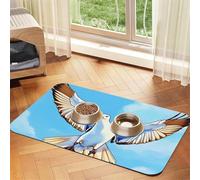 Set de table en cuir absorbant Seagulls in flight pour animal domestique 30 x 45 cm beau design pour gamelle de chat et chien