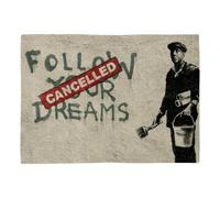 Set de Table en Lin - Banksy Follow Your Dreams Cancelled Street Art Graffiti - Grand Format 40 x 28,5 cm