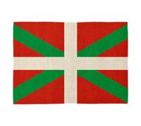 Set de Table en Lin - Drapeau Pays Basque Football Sport Equipe Nationale - Grand Format 40 x 28,5 cm