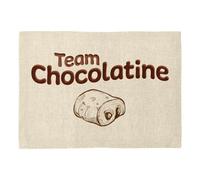Set de Table en Lin - Team Chocolatine Humour Blague Toulouse Sud - Grand Format 40 x 28,5 cm