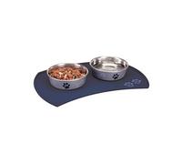 Trixie Set de table en silicone 48 x 27 cm pour chien Bleu G