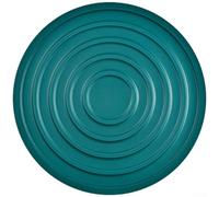 Set de table en silicone résistant à la chaleur, antidérapant pour plats et tasses chauds, dessous de plat rond et dessous de verre, pour un nettoyage facile et empilable (vert)