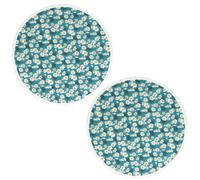 Set de table enduit 38 cm ASTER bleu Pétrole