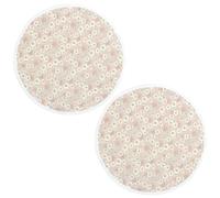 Set de table enduit 38 cm ASTER Rose poudré