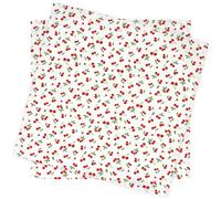 Set de table enduit 45x45 cm CERISES Blanc