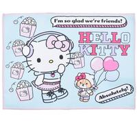 Set de Table Enfant 40 × 30 cm - Nappe/placemat Tissu Lavable, pour Hello Kitty Fan - pour déjeuner, goûter ou Bureau Enfant