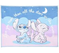 Set de Table Enfant 40 × 30 cm - Nappe/placemat Tissu Lavable, pour Stitch et Angel Fan - pour déjeuner, goûter ou Bureau Enfant