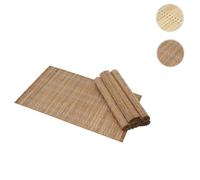 Set de table ensemble 6 pièce MENDLER HWC-C13 bambou lavable 45x30cm marron foncé Marron