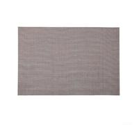 Set de table épais fabriqué en PVC tissé conçu pour protéger les tables de la chaleur et du glissement tout en offrant un entretien et une réutilisation faciles (gris)