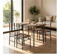 Set de table et chaises pour salle à manger et balcon, mobilier de style moderne et bistro