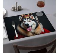 Set de table et table Kingly Husky in Majesty Sets de table décoratifs Assiettes Western (1 pièce)