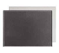 Set de Table FreeForm 40 x 30 GRIS Zinc BLANC Crème