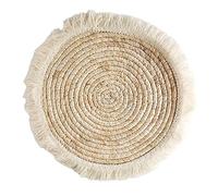 Set de Table GrassWoven, Round Grass Weaving Placemats, 20-38cm, 1/4/6/8 Pcs(8pcs,30cm(11.8in))