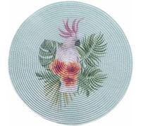 douceur d'Intérieur, Set de Table (Ø 35 cm) Alba Bleu, Polypropylène Imprimé