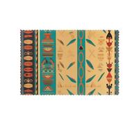 Set de table isotherme 30,5 x 45,7 cm HJFCZH Ancient Egypt Tribe Series Impressions Épais Résistant à la chaleur Convient pour les tables de cuisine et de banquet