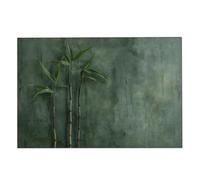 Set de Table Lavable Dessous de Table Decoration Tables Placemats | Coton Lin Antidérapants Résistants Abrasion Chaleur Durable Résistant à Déchirure,Graffiti Des Plantes 30x45cm/Lot de 4