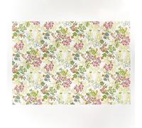 Set de Table Lavable Fleur Rouge Lot De 8 Set Table Rectangulaire,Napperons Résistant À Chaleur Antidérapant, pour Cuisine Tables Manger, Facile À Nettoyer Et Stocker