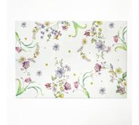 Set de Table Lavable Fleur Violette Lot De 8 Set Table Rectangulaire,Napperons Résistant À Chaleur Antidérapant, pour Cuisine Tables Manger, Facile À Nettoyer Et Stocker