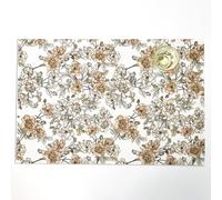 Set de Table Lavable Orange Et Blanc Lot De 8 Set Table Rectangulaire,Napperons Résistant À Chaleur Antidérapant, pour Cuisine Tables Manger, Facile À Nettoyer Et Stocker