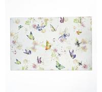 Set de Table Lavable Papillon Vert Lot De 8 Set Table Rectangulaire,Napperons Résistant À Chaleur Antidérapant, pour Cuisine Tables Manger, Facile À Nettoyer Et Stocker